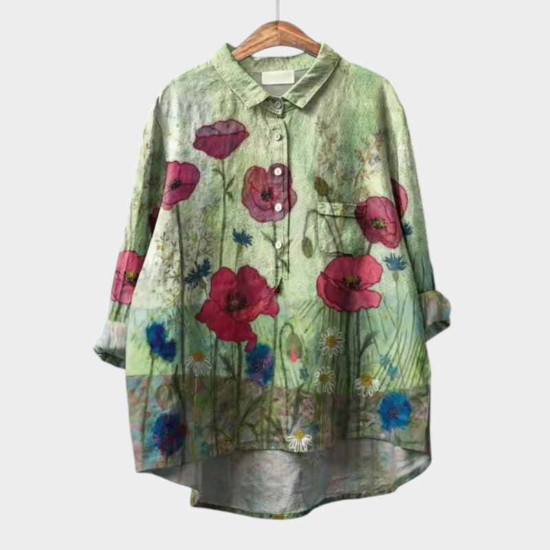 Women's Casual Floral Blouse