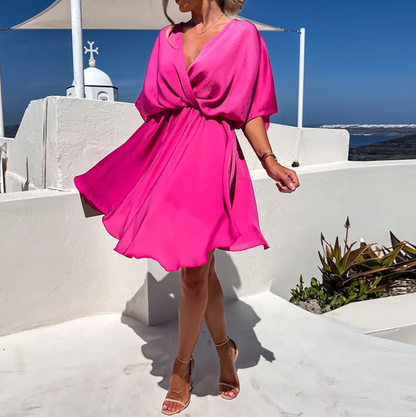 Pink Floral Formal Party Dress - Nocini