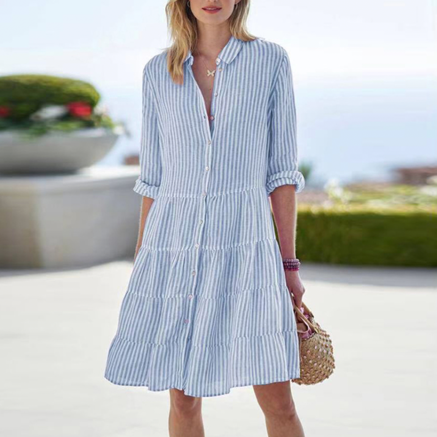 Airy Elegant Summer Women's Dress - Olytrend