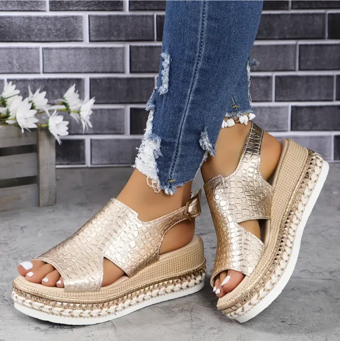 Comfortable Women's Arch Support Wedge Sandals