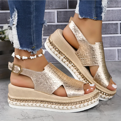 Comfortable Women's Arch Support Wedge Sandals - Nocini