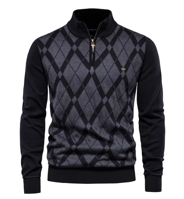 Classic Mid-Layer Mens Sweater - Olytrend