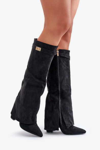 Fashionable Buckle Mid Calf Boots for Women