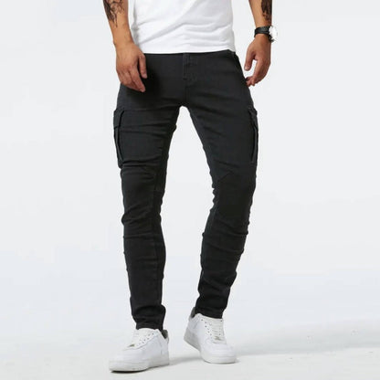 Men's Flexible Skinny Cargo Pants