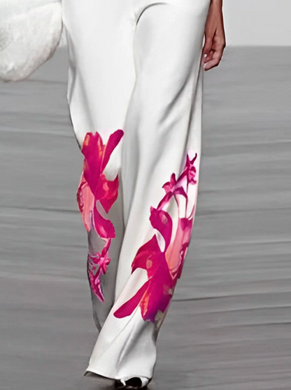 Ladies 2 Piece Floral Print Suit