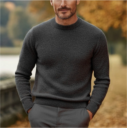 Traditional Crew Neck Pullover Sweater
