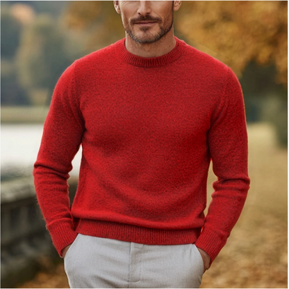 Traditional Crew Neck Pullover Sweater