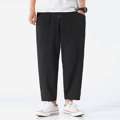 Casual Fit Short Cotton Trousers