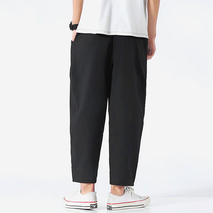 Casual Fit Short Cotton Trousers