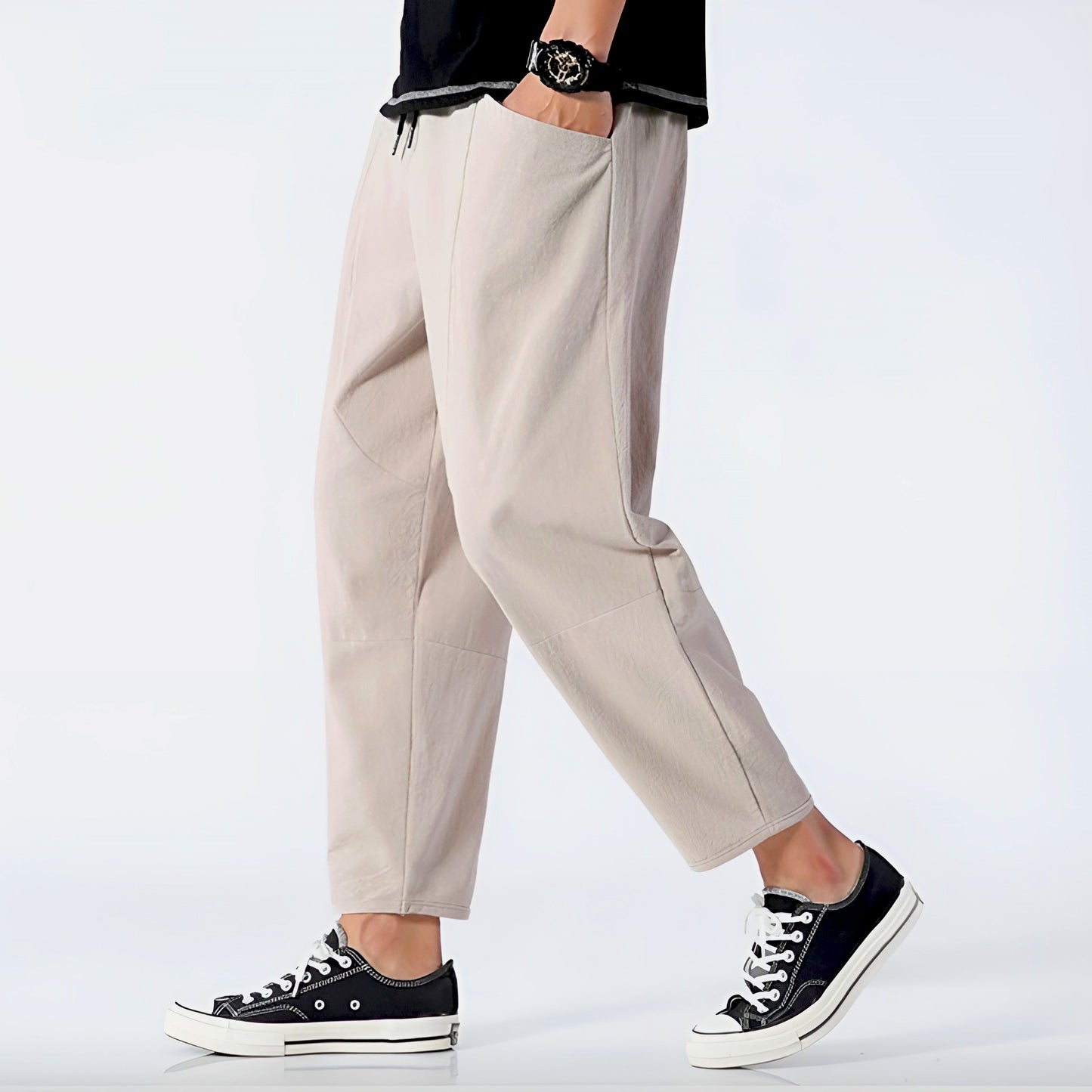 Casual Short Cotton Trousers - Nocini