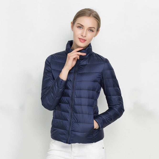 Women's Slim Fit Quilted Parka Coat