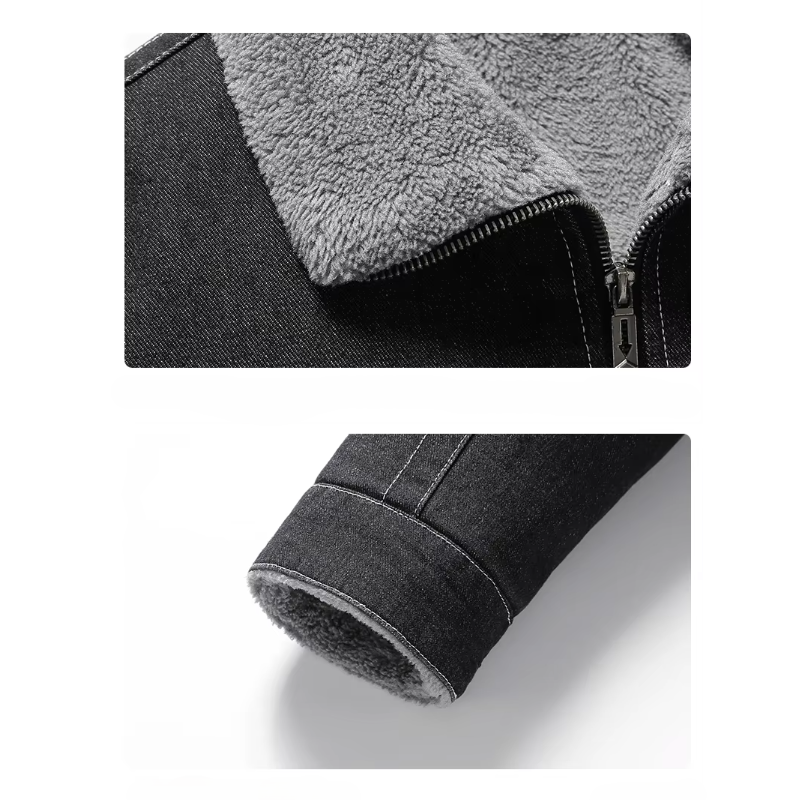 Warm Insulated Jeans Jacket