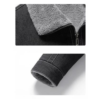 Warm Insulated Jeans Jacket