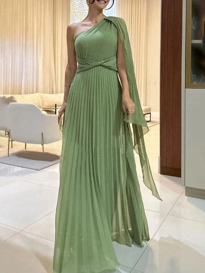 Elegant Off Shoulder Floor Length Wedding Dress