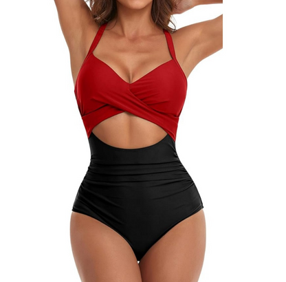 Slim Fit Halter Neck Women's Dress - Breathable Stretchy