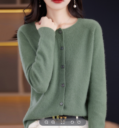 Classic Women's Open Front Knit Cardigan