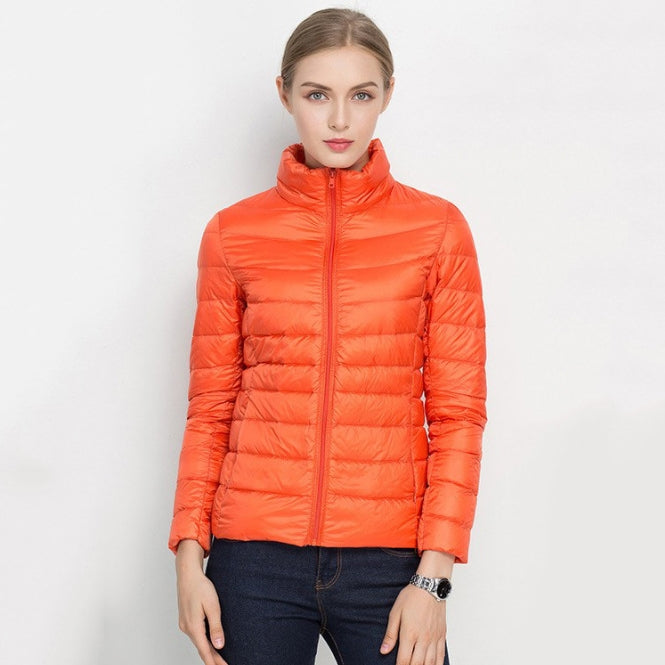 Women's Slim Fit Quilted Parka Coat