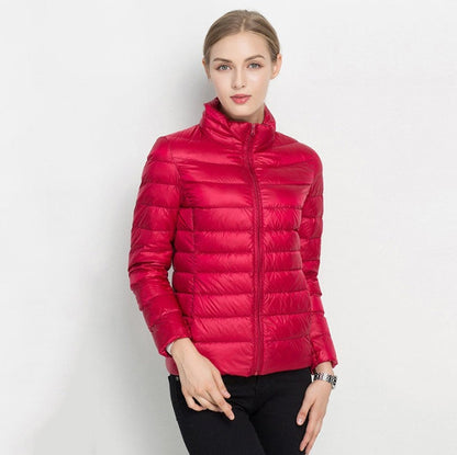 Women's Slim Fit Quilted Parka Coat