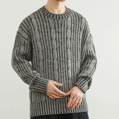 Casual Striped Pullover Sweater - Nocini