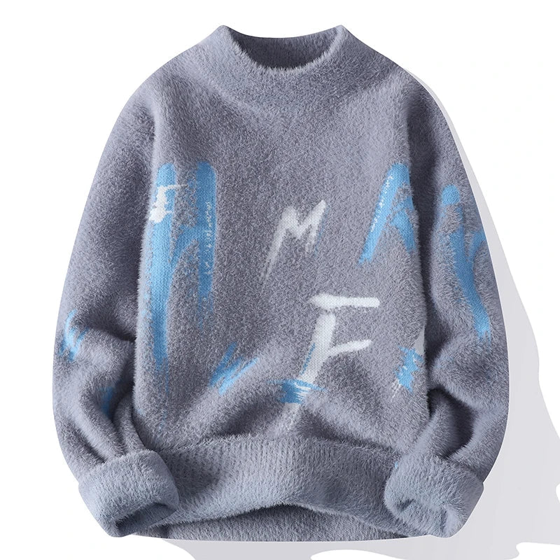 Large Crew Neck Graphic Sweatshirt - Nocini