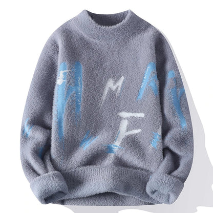 Large Crew Neck Graphic Sweatshirt - Nocini