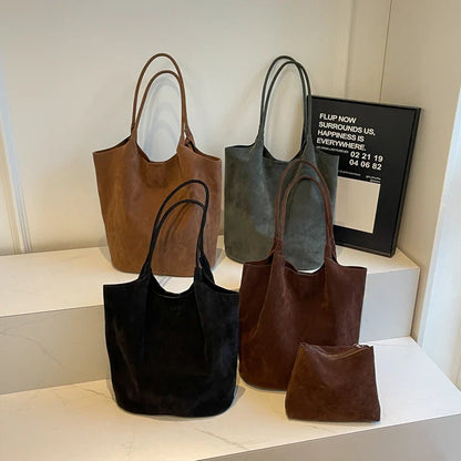 Luxury Soft Leather Shopping Bag