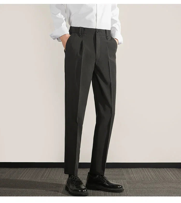 Comfortable Fit Men's Straight Leg Cotton Pants