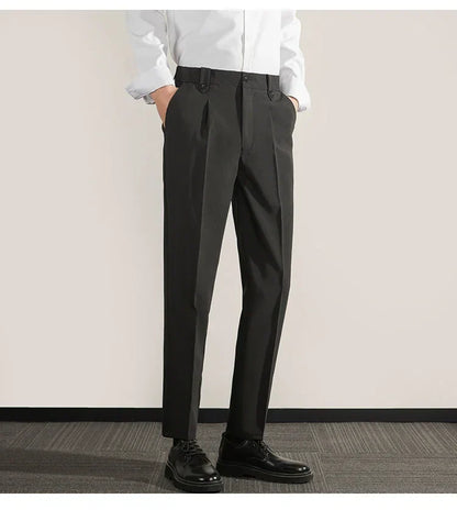 Comfortable Fit Men's Straight Leg Cotton Pants