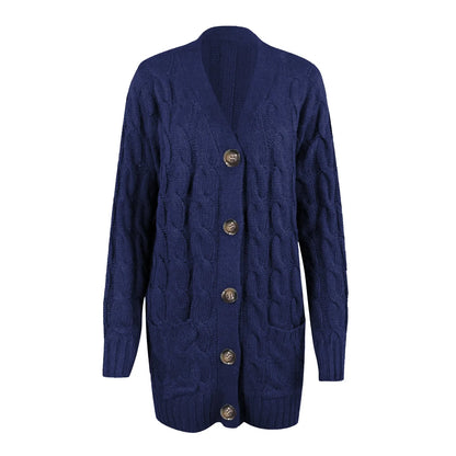Classic Cozy Open Front Cardigan Sweater