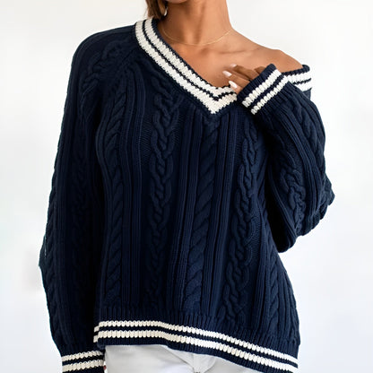 Classic Crew Neck Knit Sweater