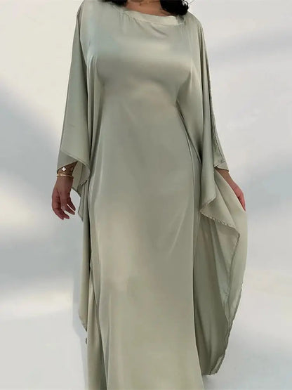 Beautiful Long Evening Dress with Thin Straps and High Cut