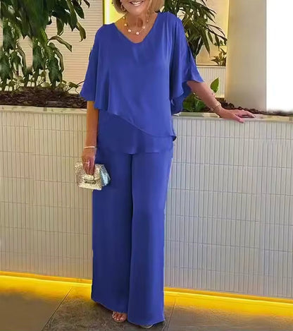 Stylish 2-Piece Set with Classic Charm - Olytrend