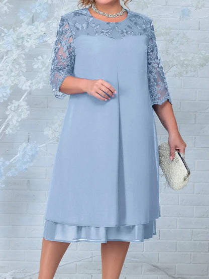 Elegant Floral Maxi Dress for Women Plus Size