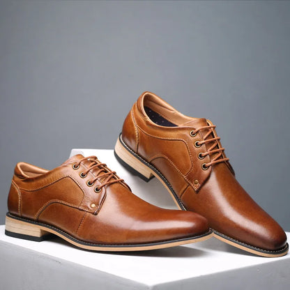 Classic Leather Oxford Shoes - Nocini