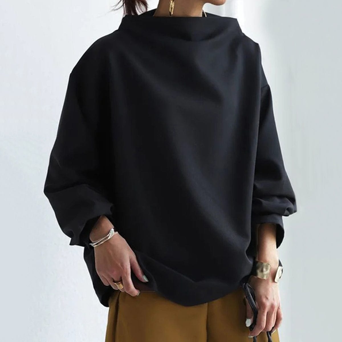Elegant Crew Neck Women's Top