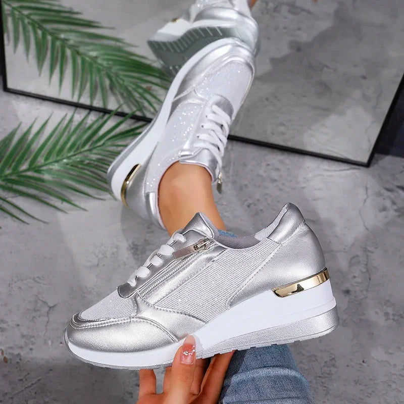Green Low Top Lace Sneakers