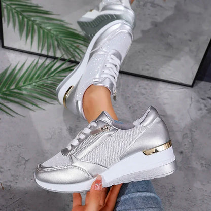 Green Low Top Lace Sneakers