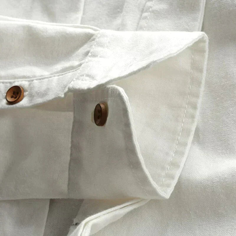 Classic Mandarin Style Dress Shirt