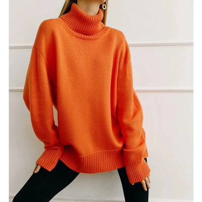 Soft Crew Neck Knit Sweater for Women
