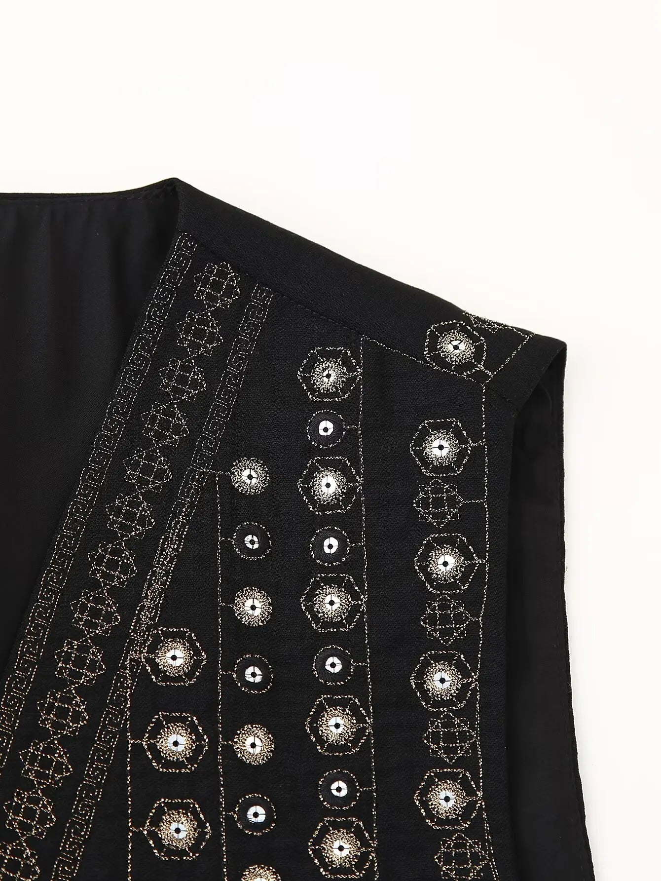 Glittery Embellished Bohemian Waistcoat