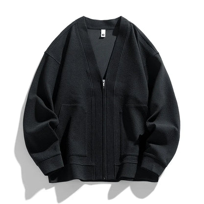 Casual Fit Zip Up Sweater - Nocini
