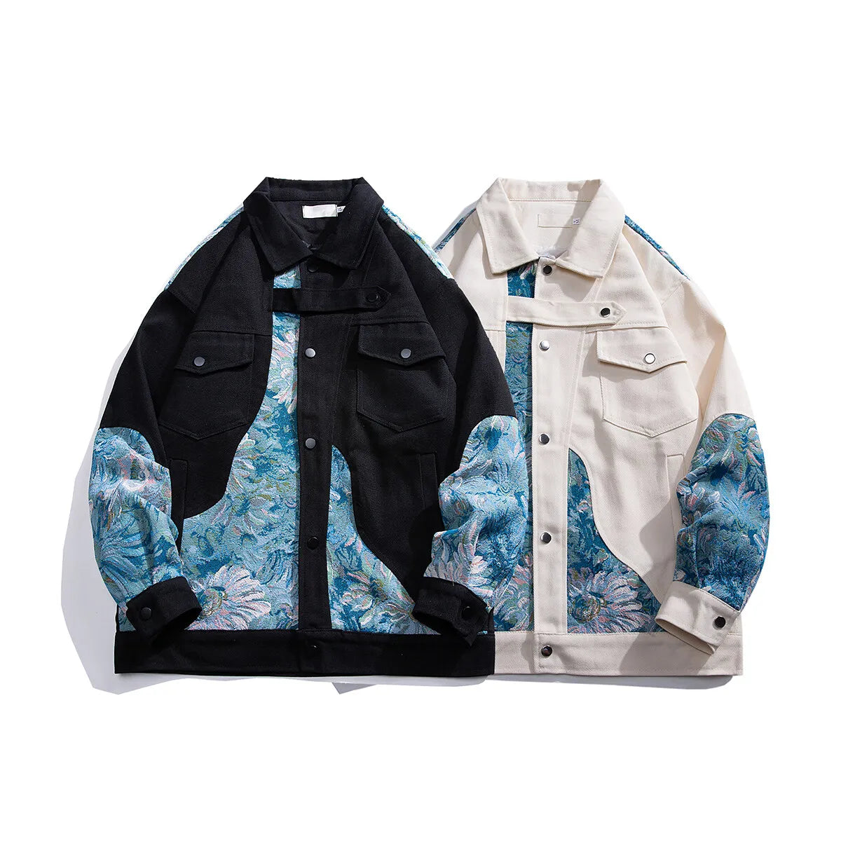 Stylish Patched Jeans Jacket