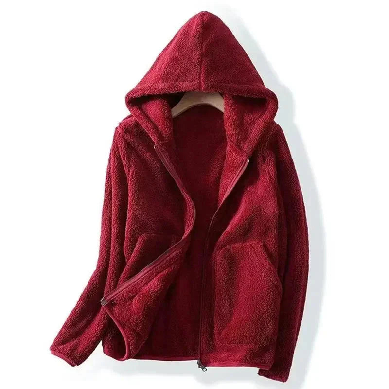 Soft Women's Zip Up Fleece Hoodie