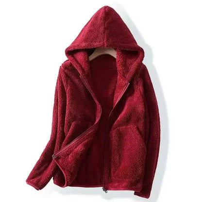 Soft Women's Zip Up Fleece Hoodie