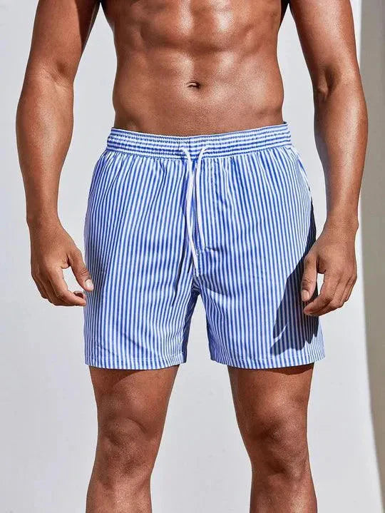 Comfortable Men's Beach Shorts Quick Dry Adjustable Waist