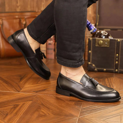 Classic Genuine Leather Slip On Shoes