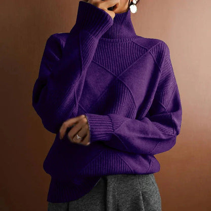 Soft Crew Neck Oversized Sweater for Women - Nocini