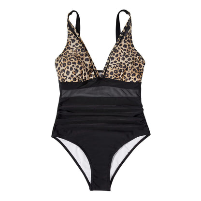 Slimming Black One-Piece Swimsuit for Women