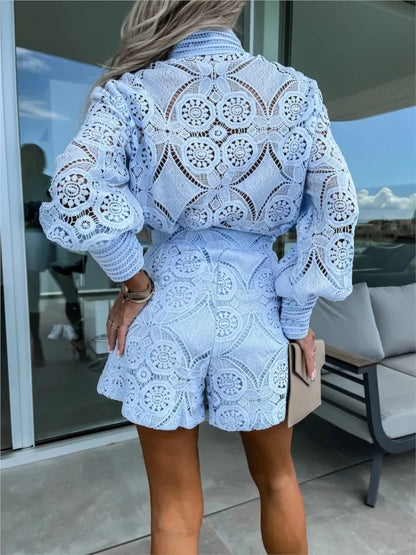 Elegant Floral Women's Summer Set