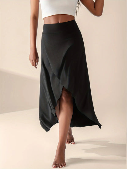 Flowy Wide Wrap Around Skirt - Nocini